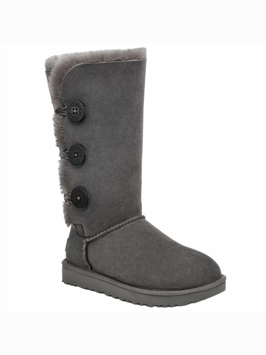 Ugg W Bailey Grey Button Triplet 1873 Boots